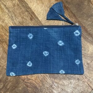 Pure Jill Indigo Blue Tie-Dye Clutch Wristlet
